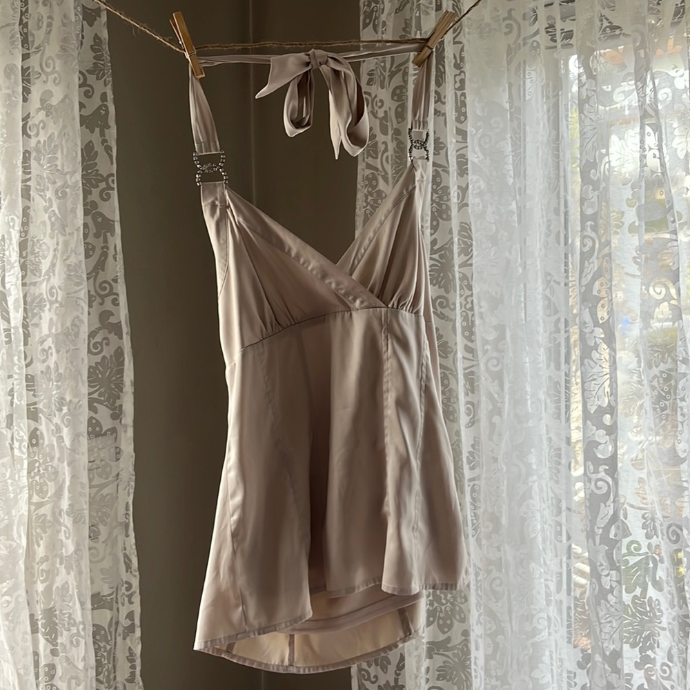 Silky Halter Style Top